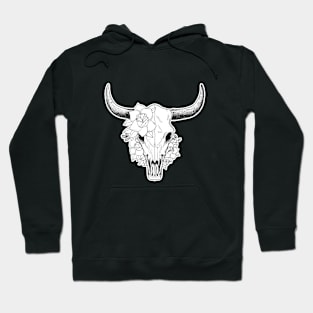 Boho Bull skull Hoodie